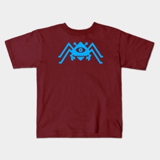 Diamond Spider Crab Bright Blue Kids T-Shirt